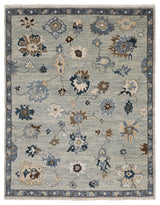 Oriental Weavers Majorca MAJ06 Floral Rug, Blue, 6'x9'