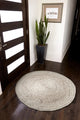 Anji Mountain Kerala Ivory Jute Area Rug, 8' Round