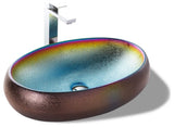 Fine Fixtures Luxury Vessel, Oval 24"x16", Multichrome