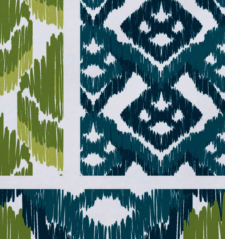 18"x14" Free Spirit, Geometric Print Placemat, Teal, Set of 4
