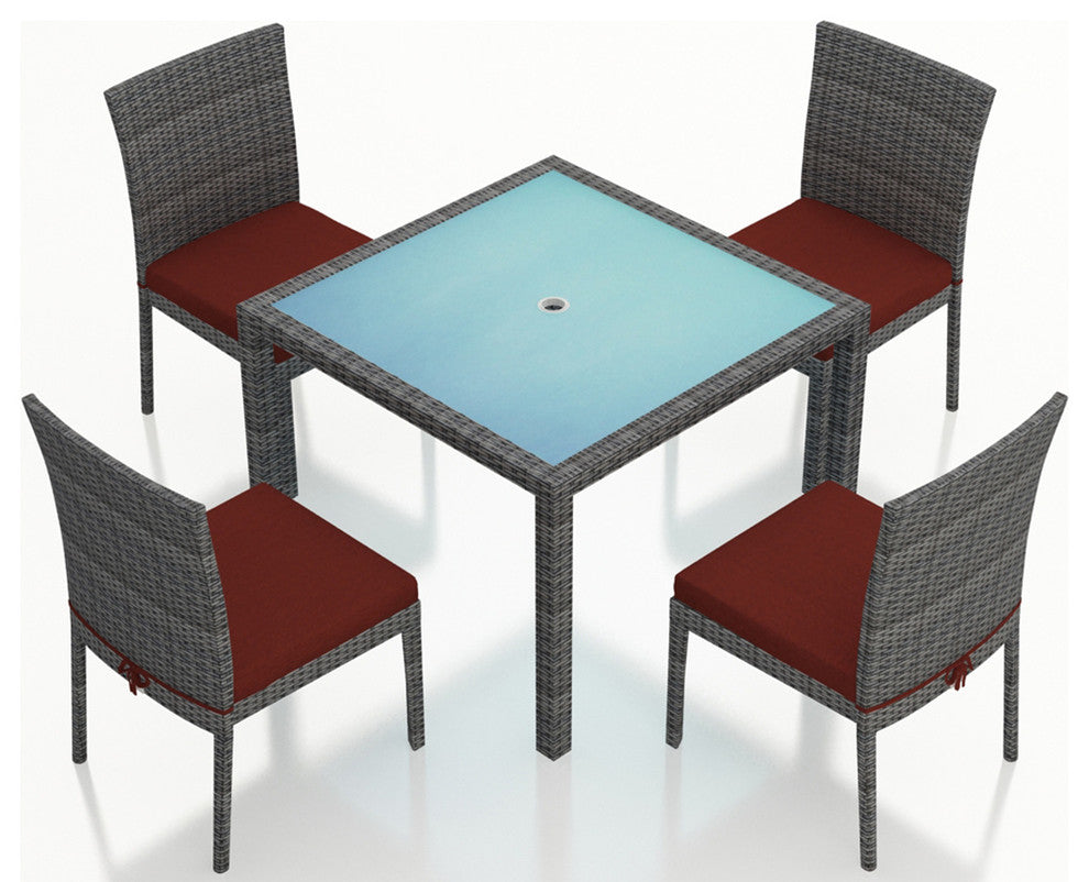 District 5 Piece Dining Set, Canvas Henna