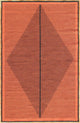 Elyza Handwoven Contemporary Rug, Rust/Black, Rectangular 7'9x10'6