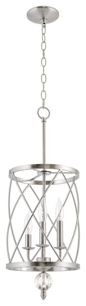 Kira Home Eleanor 27" Foyer Light Pendant Chandelier, Cylinder Metal Shade