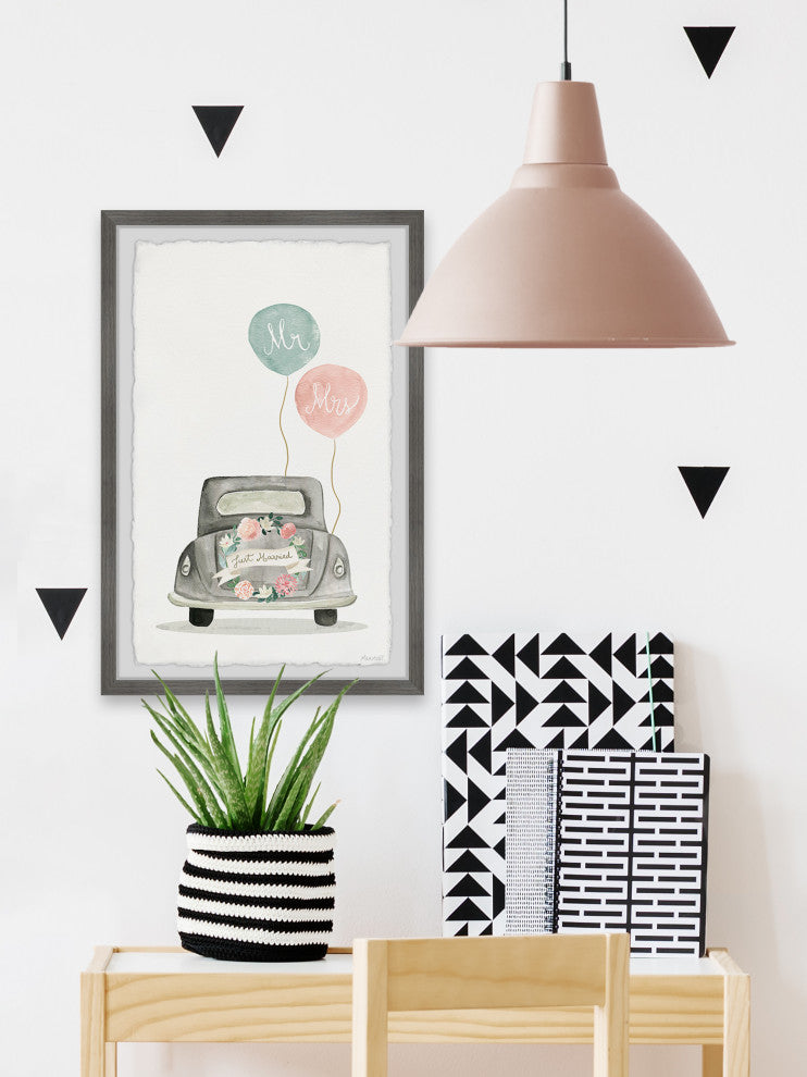 "Happily Married" Framed Painting Print, 24x36