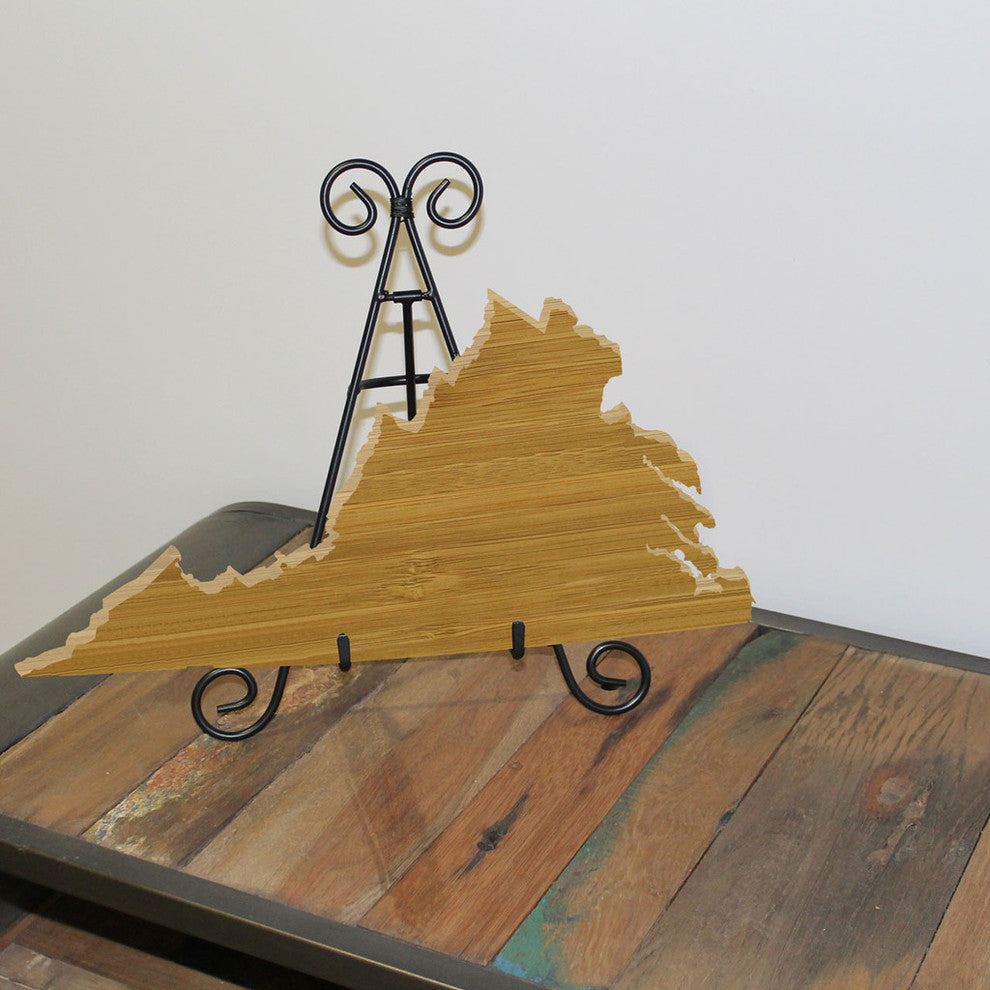 State Shaped Cutting Boards, Black Richlite, Virginia