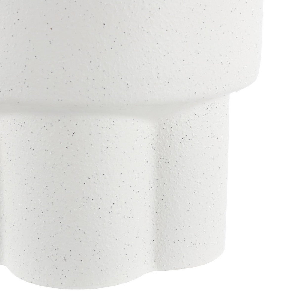 Safavieh CoRoundiz 14.25" Garden Stool, White Speckled