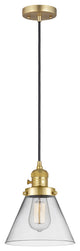Innovations 201CSW-SG-G42 1 Light 8" Mini Pendant, Switch, Satin Gold