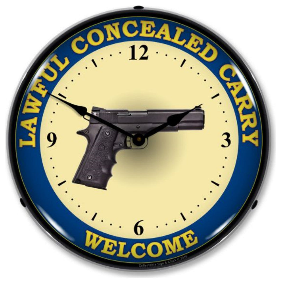 1602636 Lawful Concealed Carry Clock