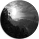 Sandstone Peaks And Hills, Landscape Photo Round Wall Art, 11"