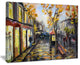 "City in Yellow Shade" Canvas Print, 20"x12"