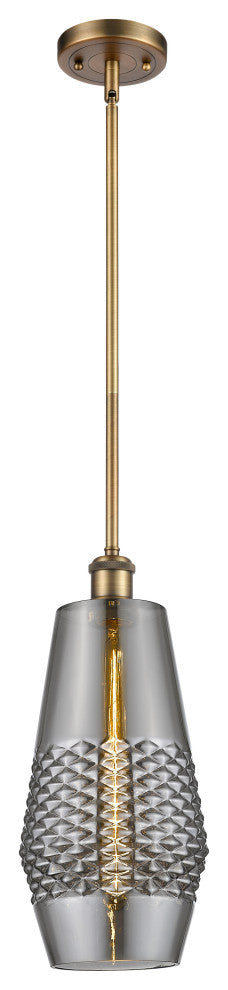 Innovations 516-1S-BB-G683-7-LED 1-Light Mini Pendant, Brushed Brass