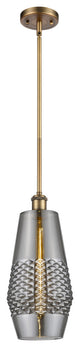 Innovations 516-1S-BB-G683-7-LED 1-Light Mini Pendant, Brushed Brass