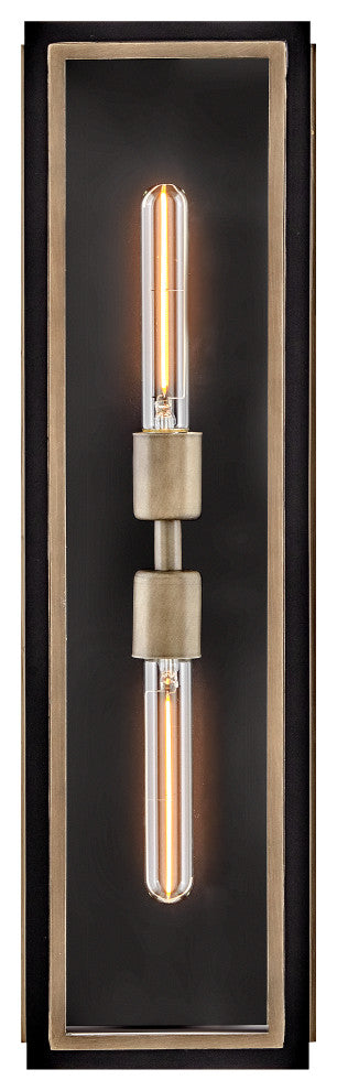 Hinkley Shaw Large Wall Mount Lantern, Black