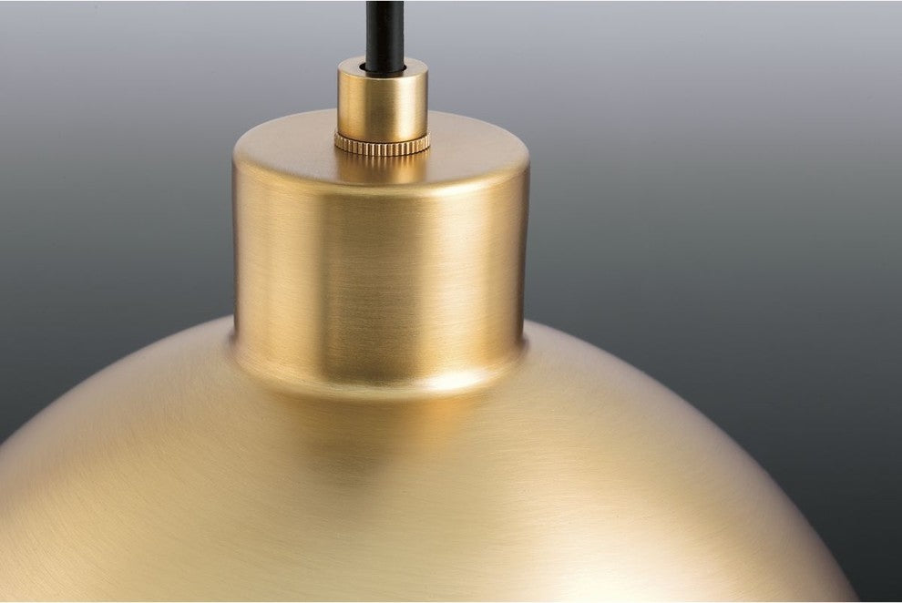 Globe LED 1-Light LED Pendant, Brushed Bronze