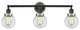 INNOVATIONS 205BK-BPSN-HRSN-G202-6 3-Light Bath Vanity Light Matte Black