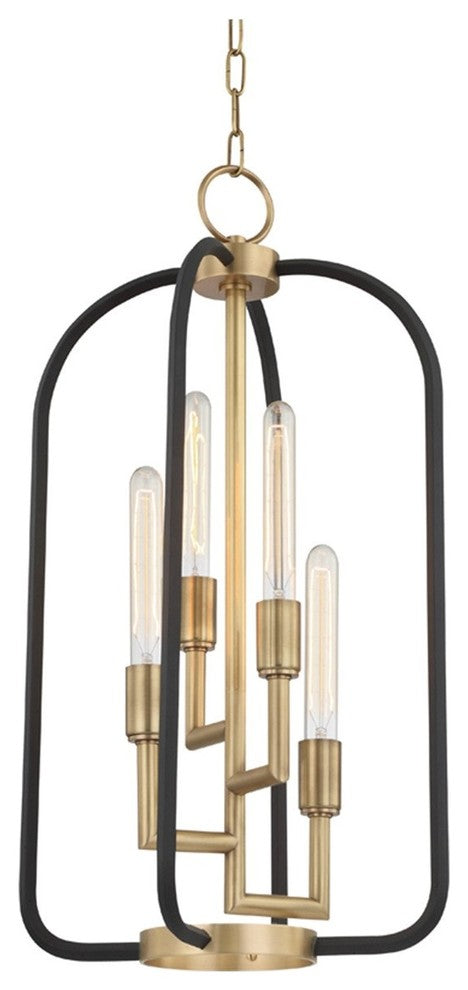 Hudson Valley Angler Four Light Chandelier 8314-AGB
