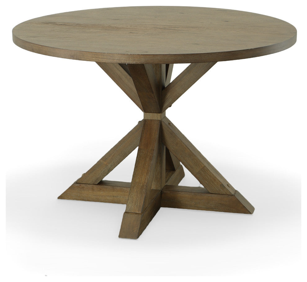 Diana Trestle Base Dining Table, Vintage Walnut