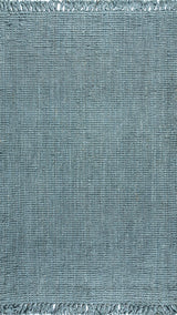Para Hand Woven Area Rug, Light Blue/Gray, 10 Ft. X 13 Ft.