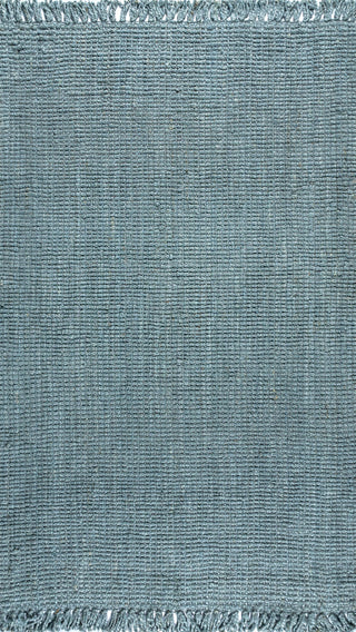 Para Hand Woven Area Rug, Light Blue/Gray, 10 Ft. X 13 Ft.