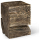 Black Wash Stool, Square