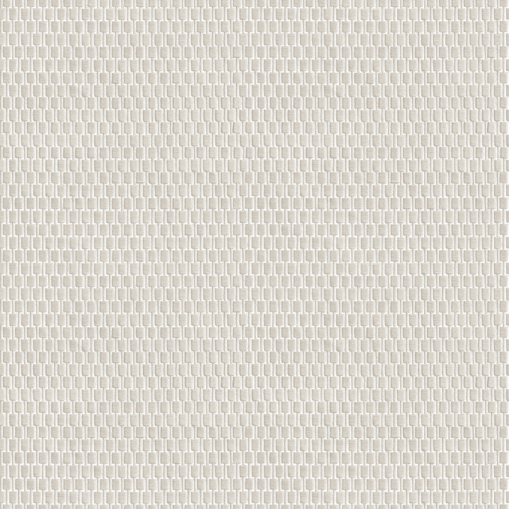 Geometric Textured Wallpaper, Structured Boxes, Gray Silver, 1 Roll