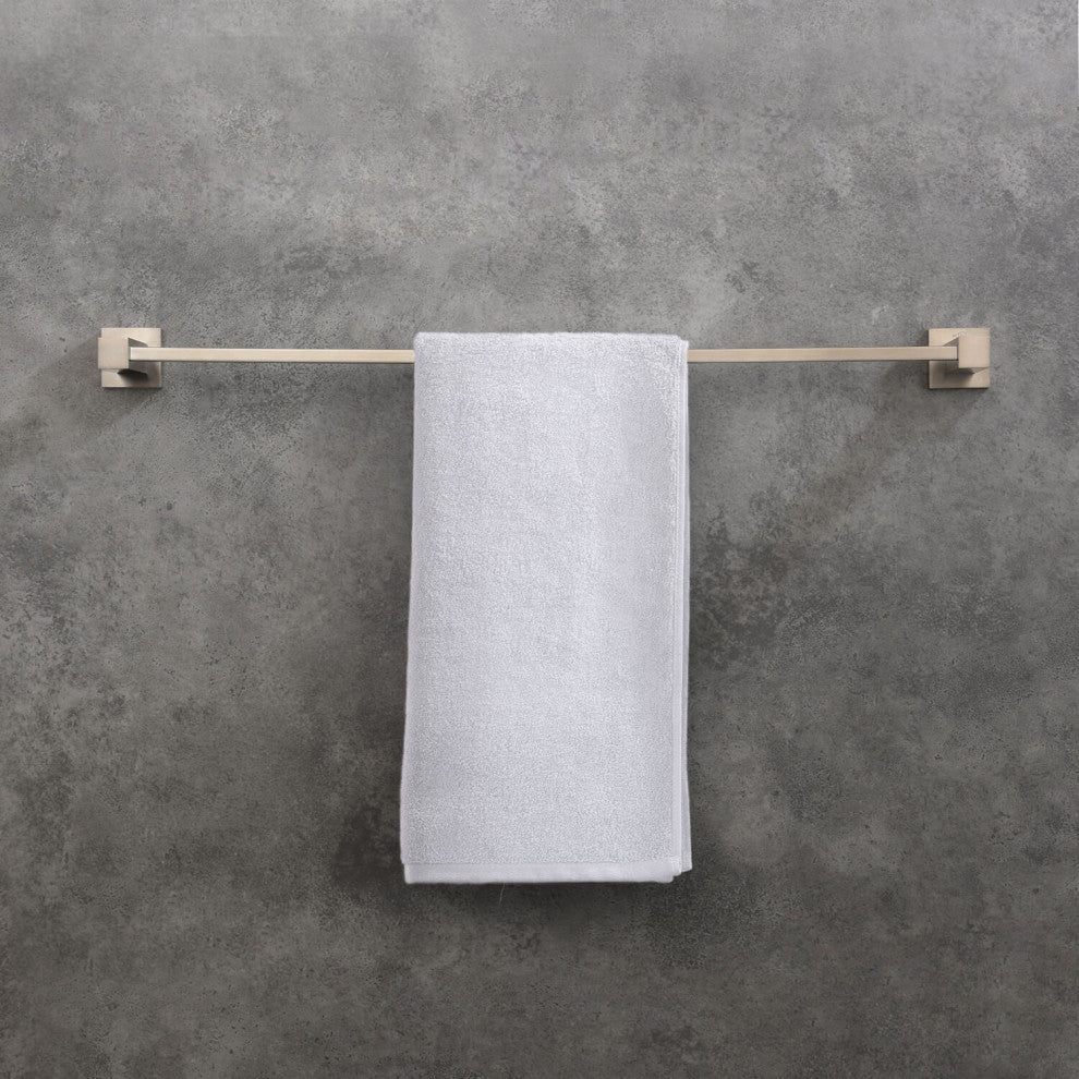 Cube 24" Bathroom Towel Bar KBA1504, Brushed Nickel