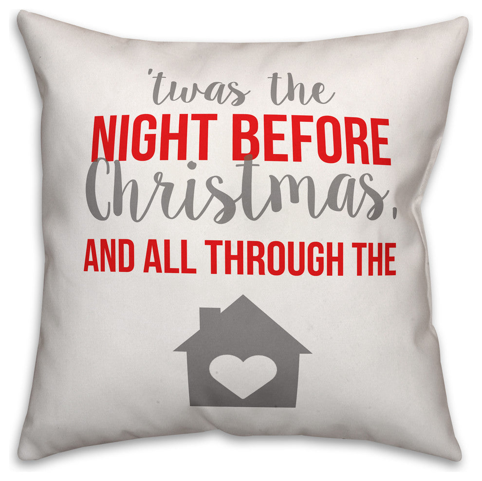 Night Before Christmas 16x16 Spun Poly Pillow
