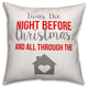 Night Before Christmas 16x16 Spun Poly Pillow