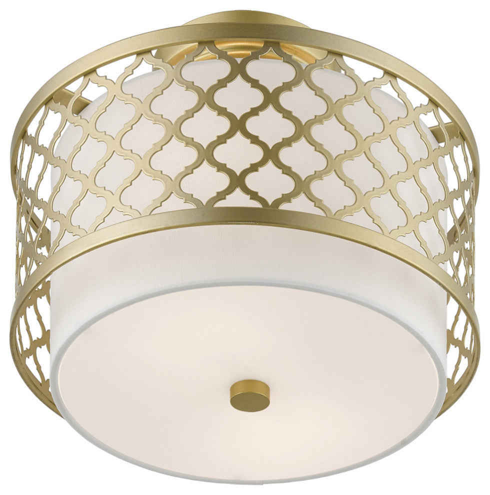 Arabesque 2 Light Soft Gold Small Semi-Flush