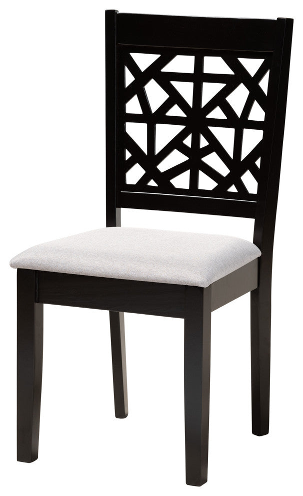 Merit 5-Piece Dining Set, Gray/Dark Brown