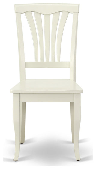 Oxav5-Lwh-W 5Pc Square 36"Table And 4 Vertical Slatted Chairs