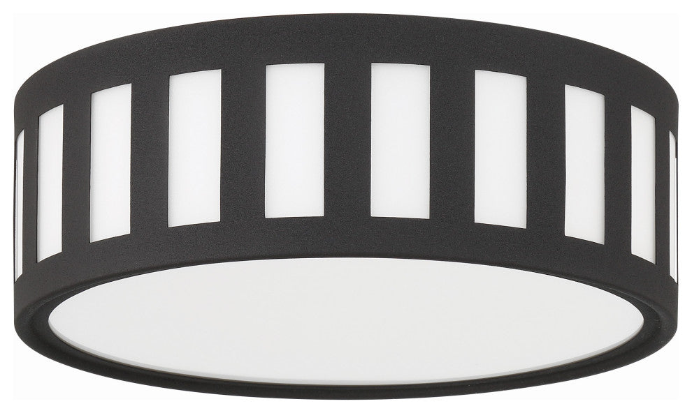 Kendal 3-Light Black Forged Ceiling Mount