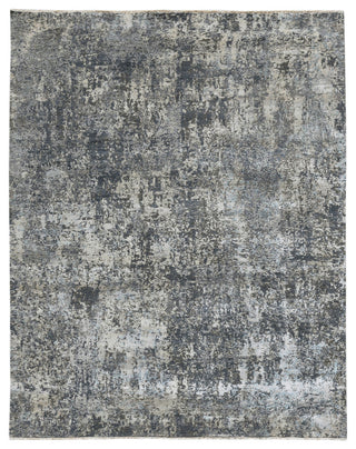 Zenith Area Rug, Gray and Blue, 9' x 12', Abstract