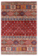 4' 1" X 5' 10" Hand-Knotted Super Kazak Khorjin Wool Rug Q10778