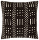 Surya Malian Pillow Shell With Polyester Insert 18"H X 18"W (Black)