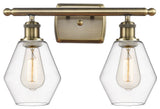 Innovations 516-2W-AB-G652-6 2-Light Bath Vanity Light, Antique Brass
