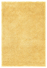 Unique Loom Ivory Davos Shag Area Rug, Sunglow, 4'0x6'0, Rectangular