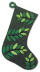 Felt Leaves Christmas Stocking