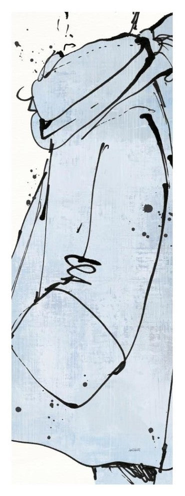 "Fashion Strokes VI Pastel" Digital Paper Print by Anne Tavoletti, 20"x56"