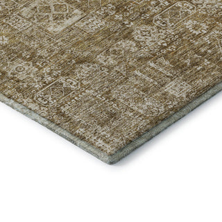 Premium Machine Washable Mayfield AMF637 Brown 8' x 8' Round Rug