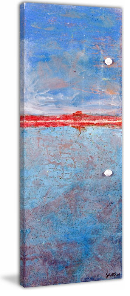 "Meet Me in the Sky" Painting Print on Wrapped Canvas, 20"x60"