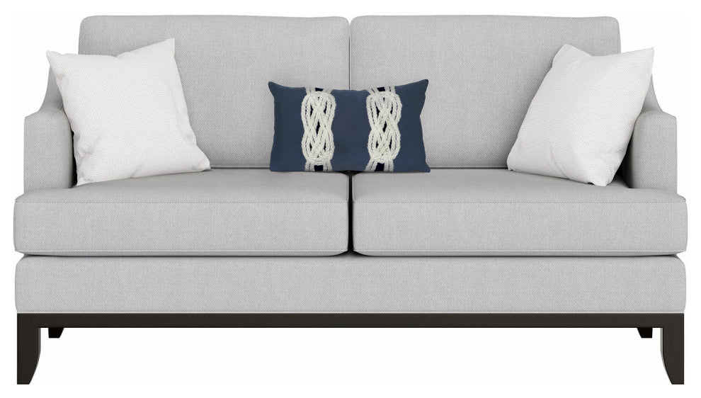 Visions II Double Knot Pillow, Navy, 12"x20"