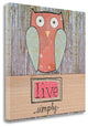 "Simple Owl Square" By Katie Doucette, Giclee Print on Gallery Wrap Canvas