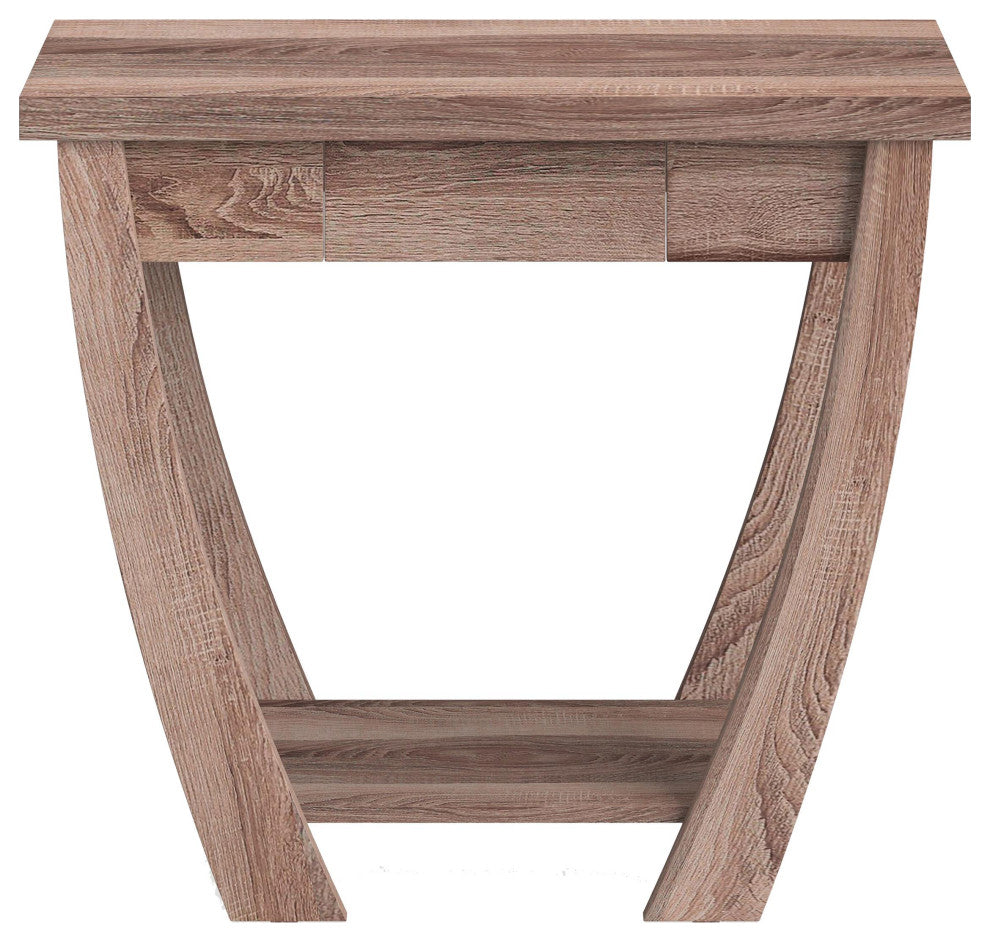 Furniture of America Quaint Modern Wood 1-Drawer Console Table in Light Oak