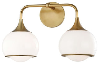 Reese 2-Light Wall Sconce, Aged Brass