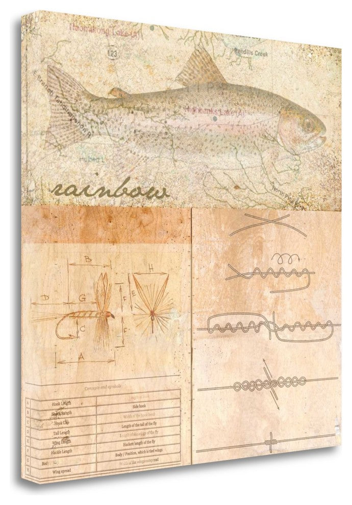 "Rainbow Trout" By Andrew Sullivan, Giclee Print on Gallery Wrap Canvas