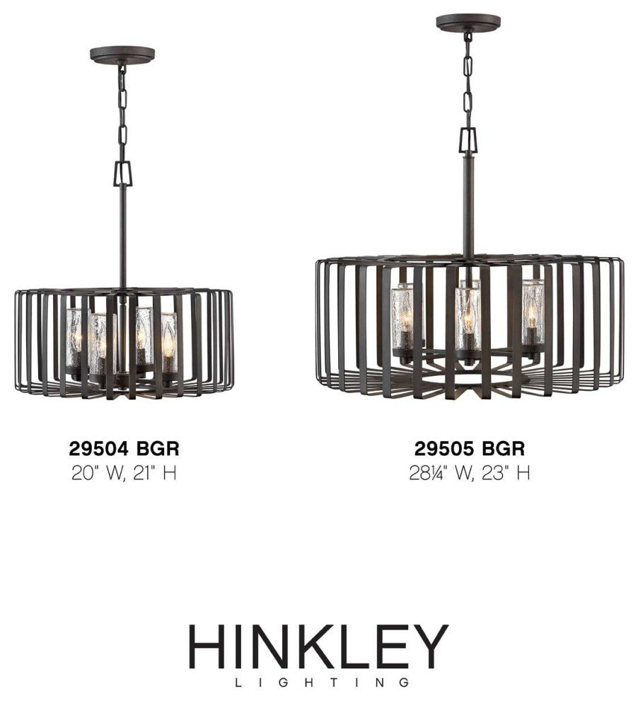 Hinkley Lighting 29504 Reid 120v 4 Light 20"W Open Air Outdoor - Brushed