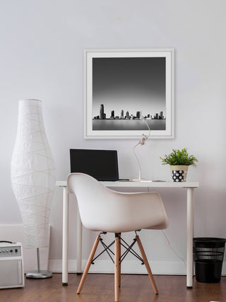 "New York Minimalism" Framed Painting Print, 32"x32"