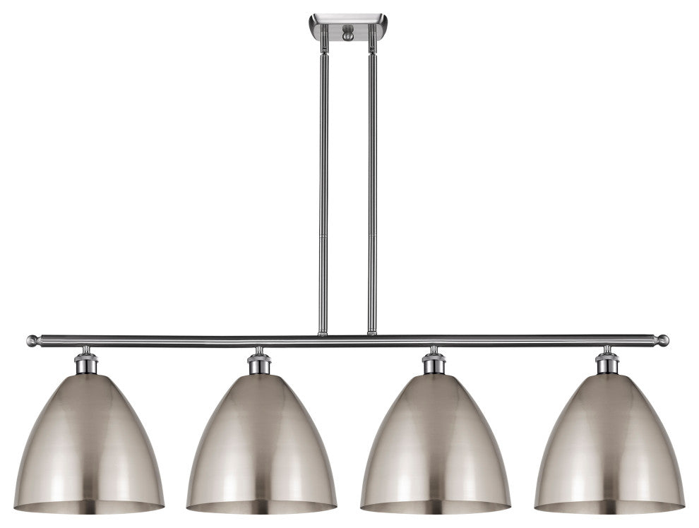 Ballston Dome Island Light, Brushed Satin Nickel, Brushed Satin Nickel