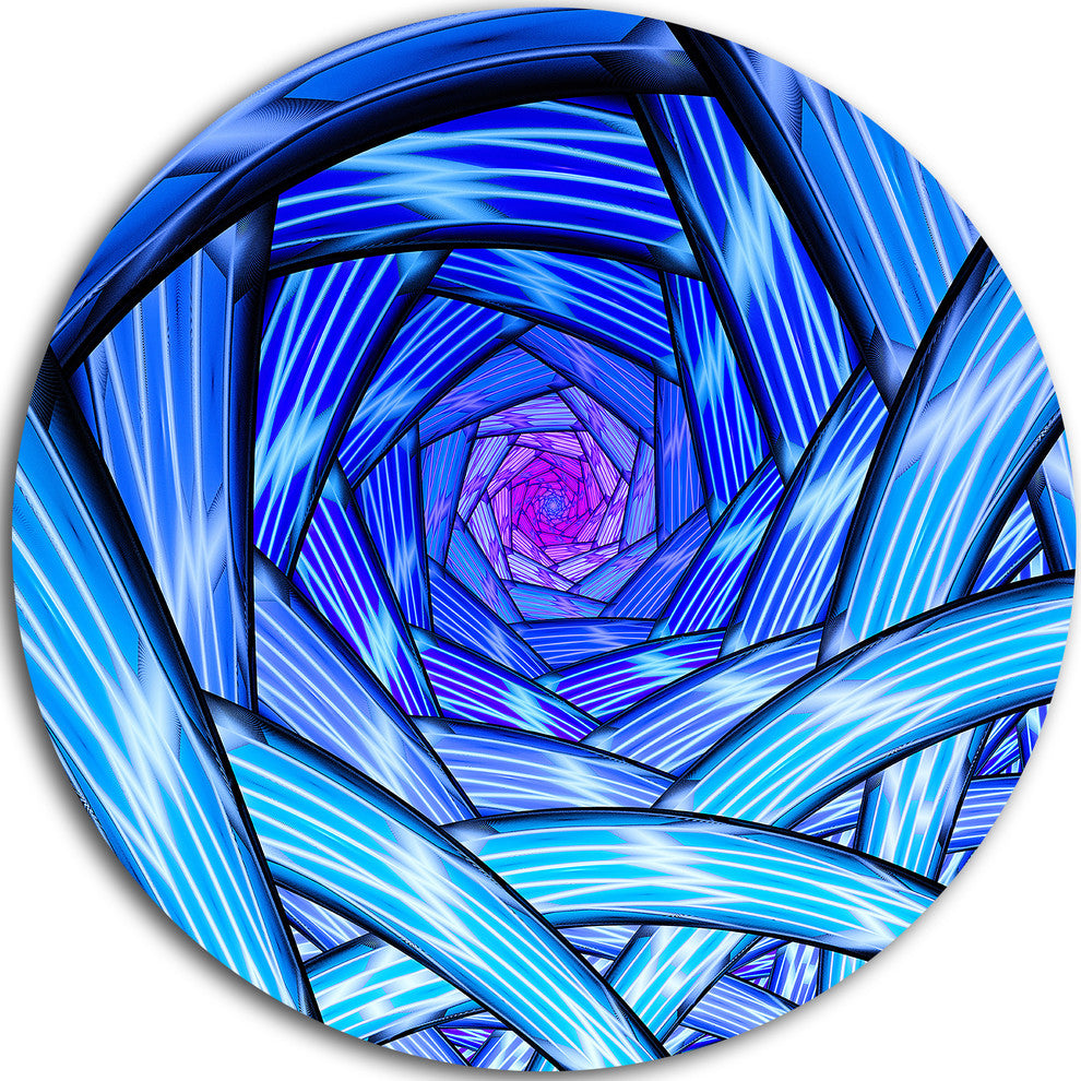Mysterious Psychedelic Fractal Pattern, Abstract Disc Artwork, 23"
